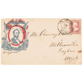 1862 CIVIL WAR POSTAL COVER WI