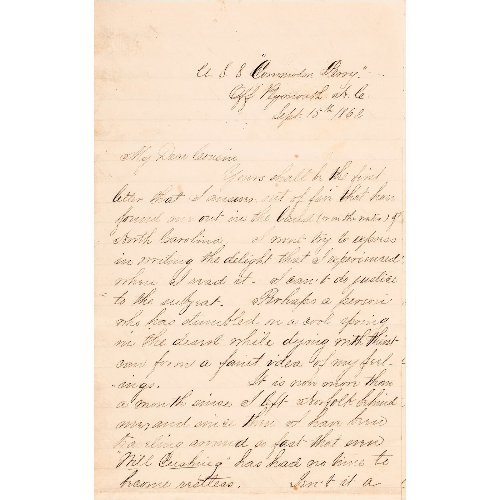1862 CIVIL WAR UNION NAVY HERO