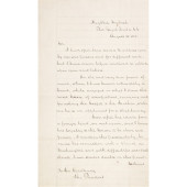 1862 LETTER TO ABRAHAM LINCOLN