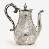 1863-64 STERLING COFFEE POT, C