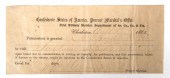 1863 CONFEDERATE FURLOUGH DOCU