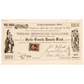 1864 $300 BUCKS COUNTY PENNSYL