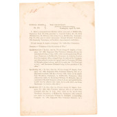 1864 CIVIL WAR GENERAL ORDER,