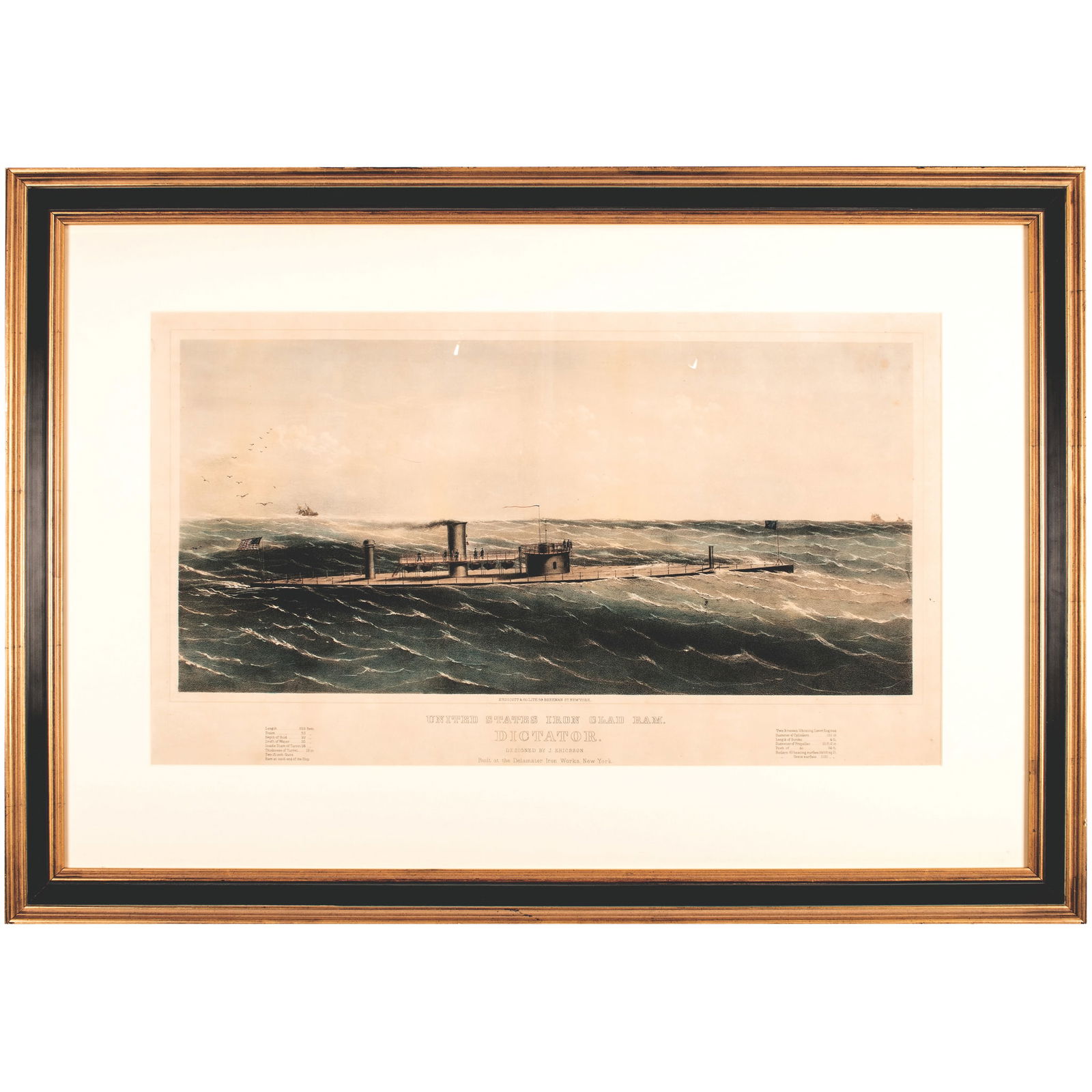 1864 CIVIL WAR HAND-COLORED