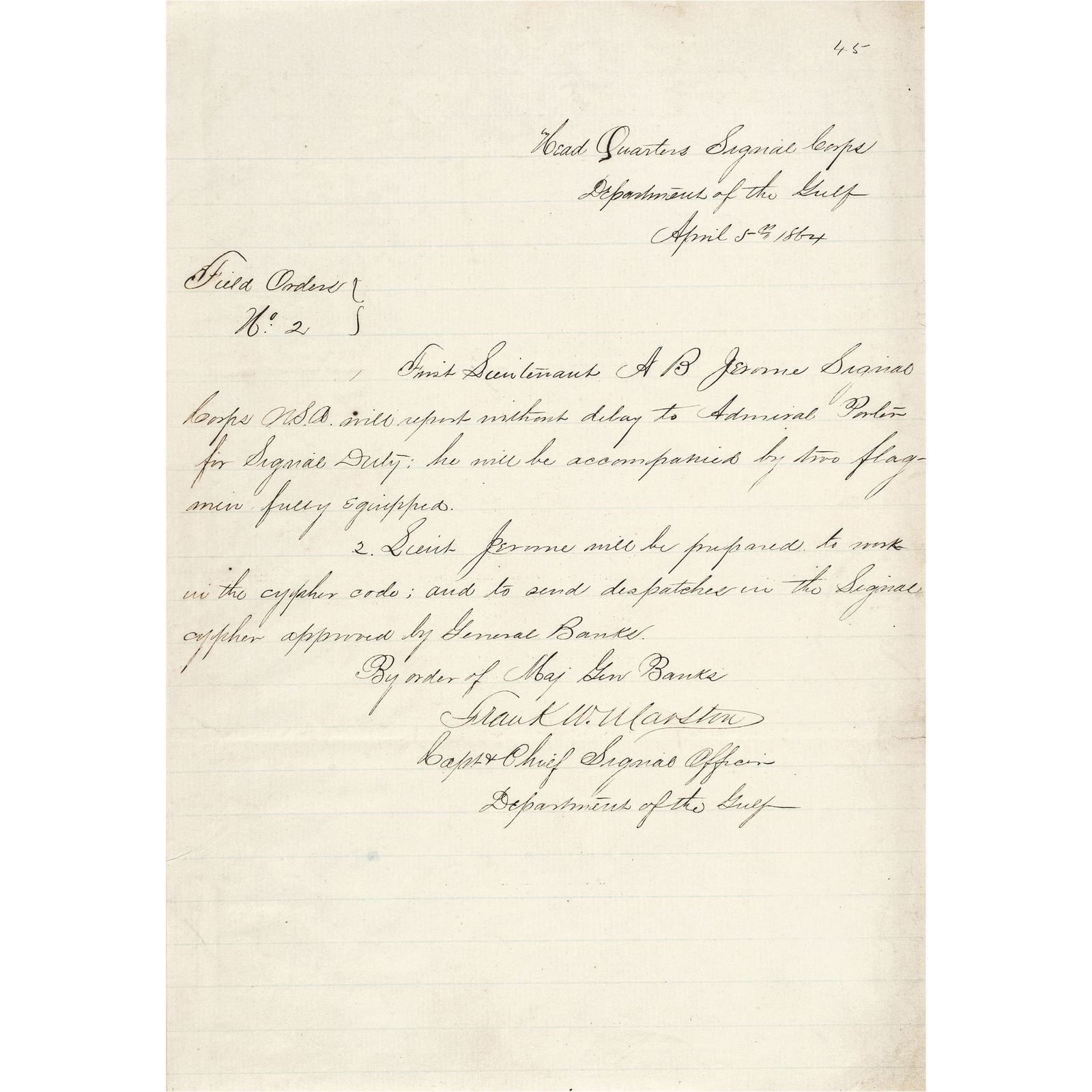 1864 CIVIL WAR THE RED RIVER