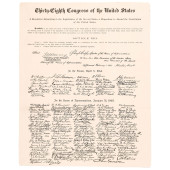 1865 13TH AMENDMENT BROADSIDE