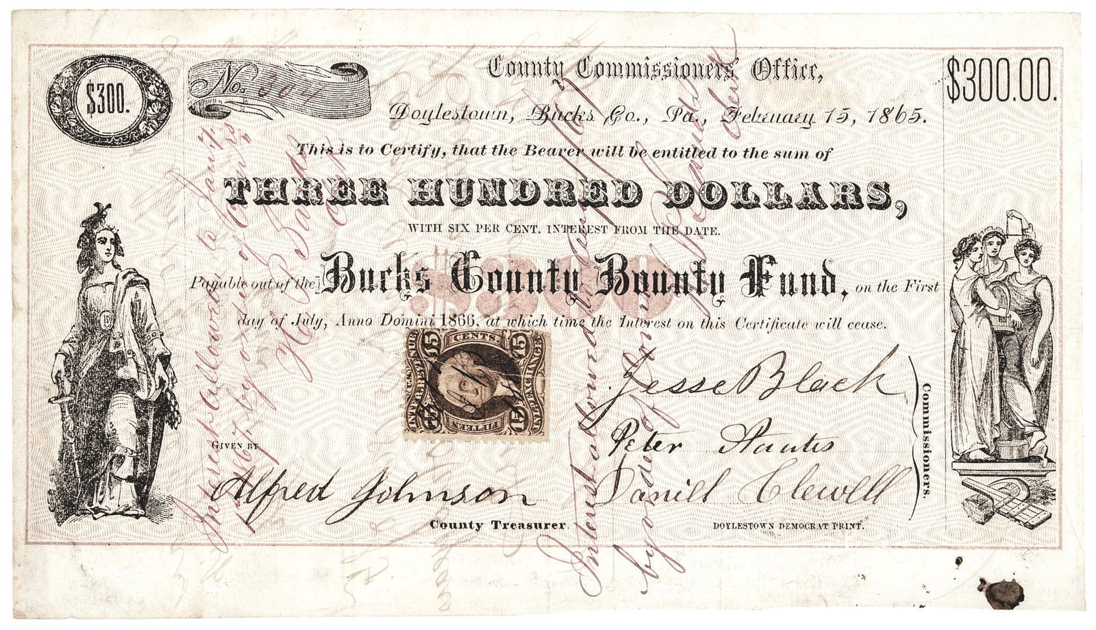 1865 BUCKS COUNTY, PENNSYLVANIA