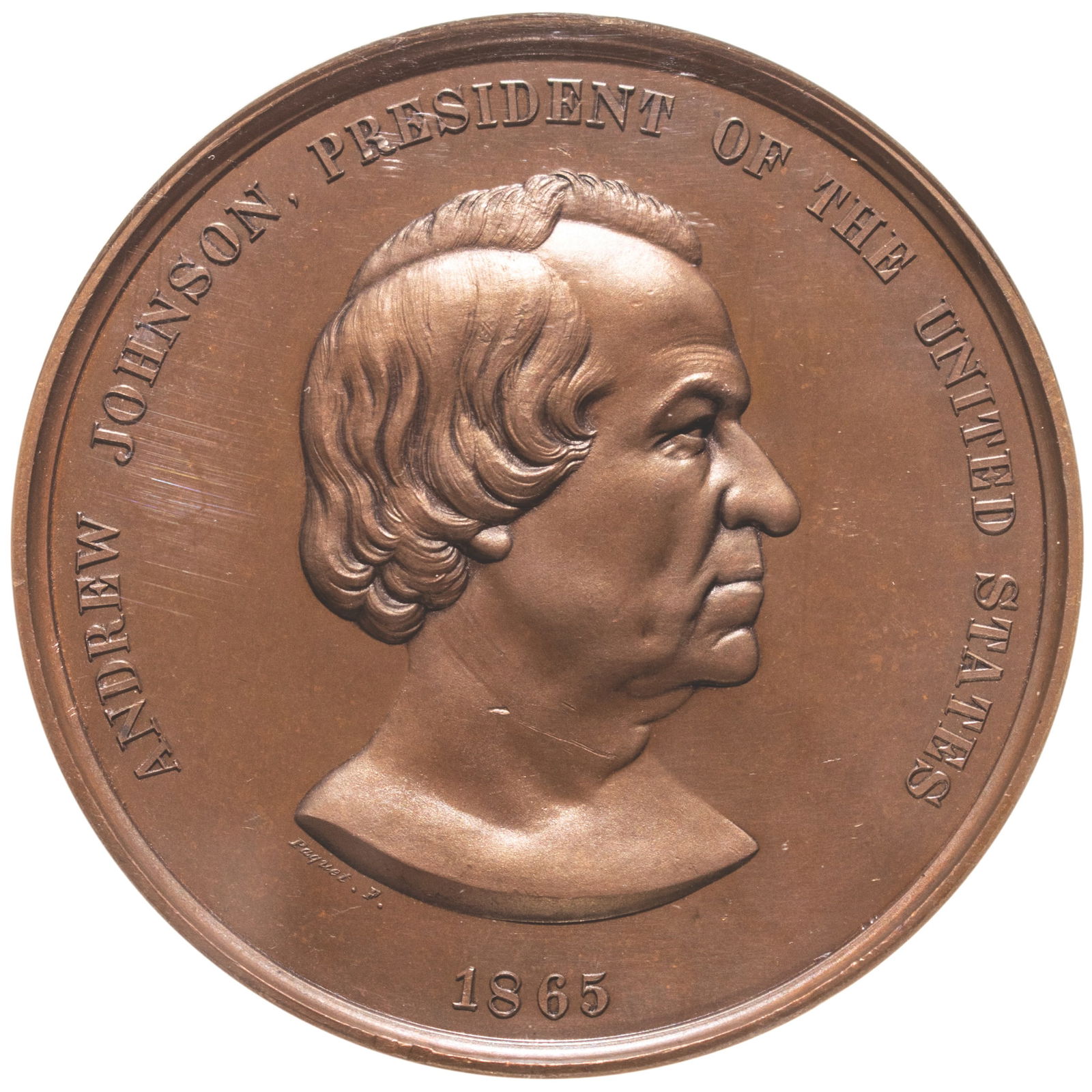1865-DATED ANDREW JOHNSON INDIAN