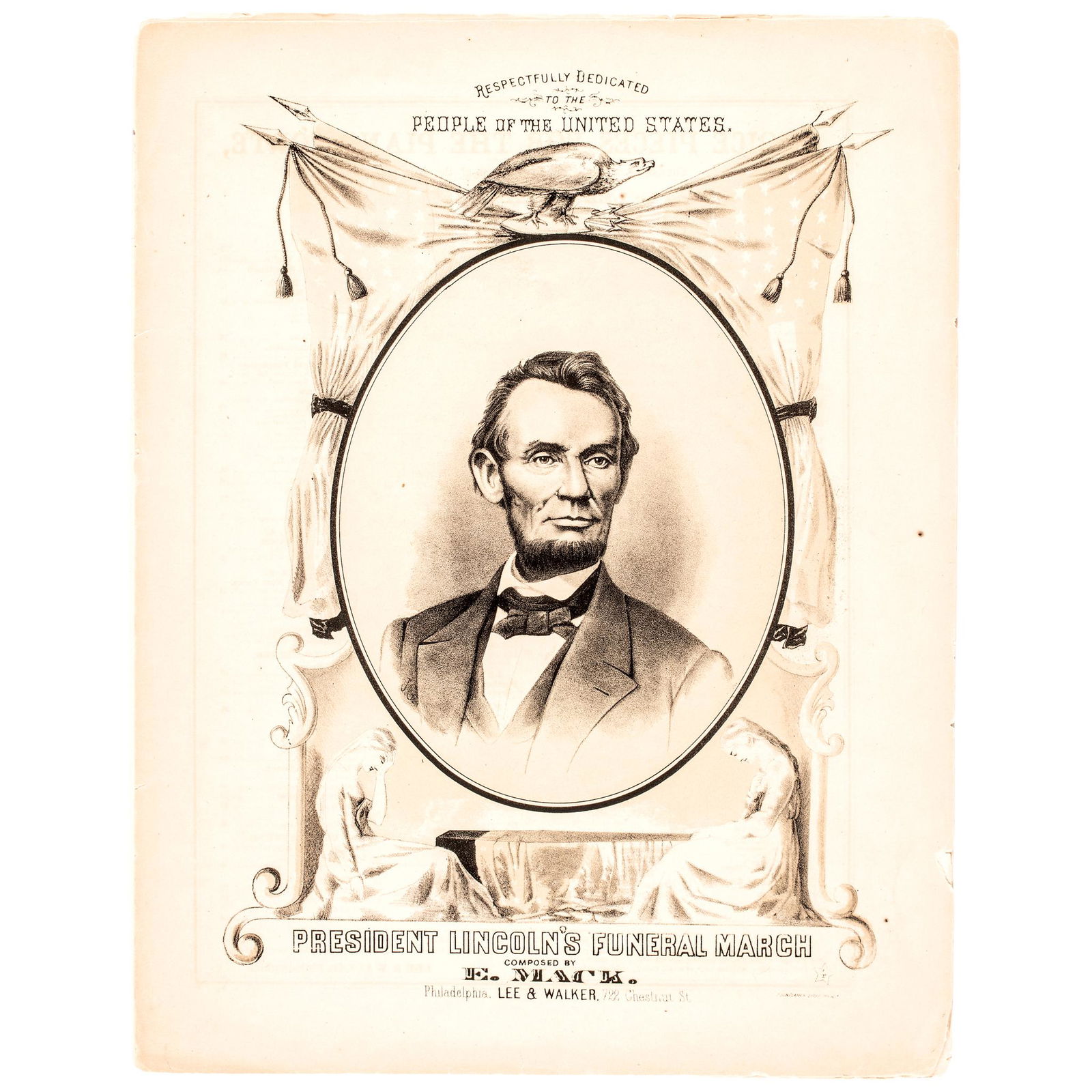 1865 PRESIDENT LINCOLNS FUNERAL