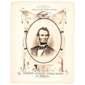 1865 PRESIDENT LINCOLNS FUNERA