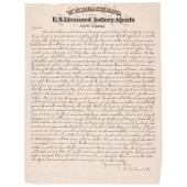 1866 KY HAVANA LOTTERY BROADSI