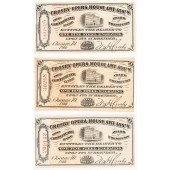 1866 LOT OF THREE (3) CROSBY O