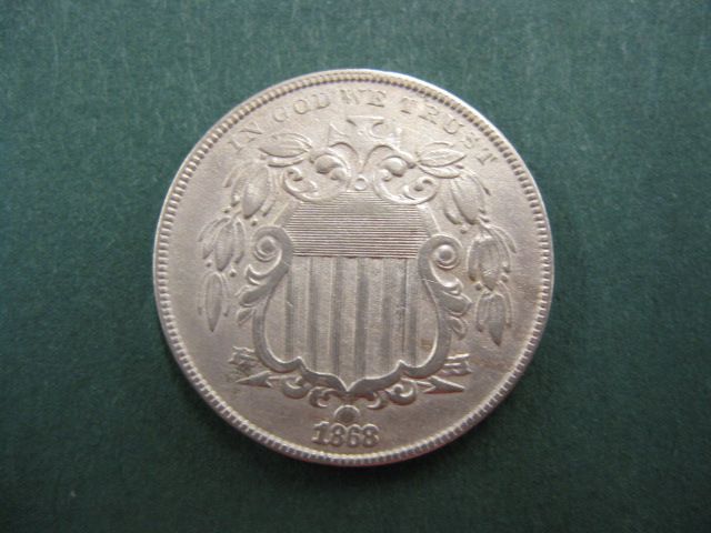 1868 U.S. Shield Nickel very fine