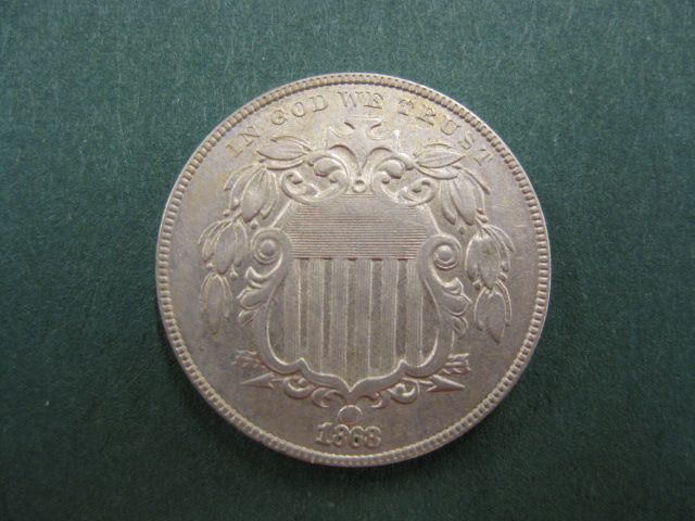 1868 U.S. Shield Nickel very fine