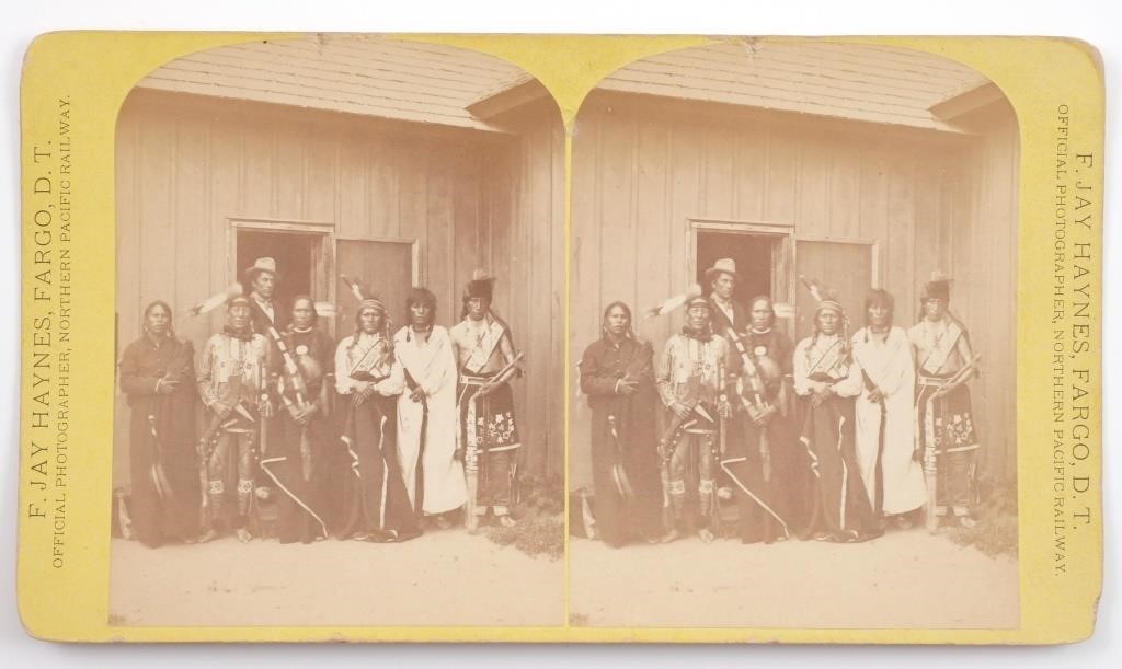 1870S PHOTO STEREOVIEW INDIANS