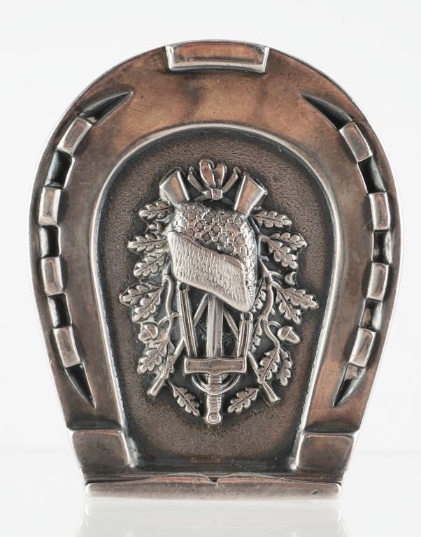 1870S STERLING HORSESHOE MATCH