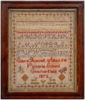 1873 alphabet cross-stitch sam