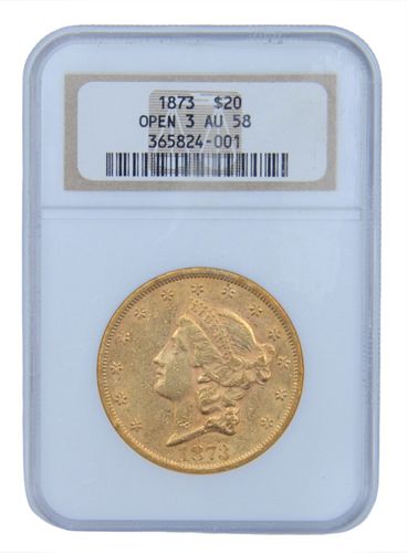 1873 LIBERTY DOUBLE EAGLE $20