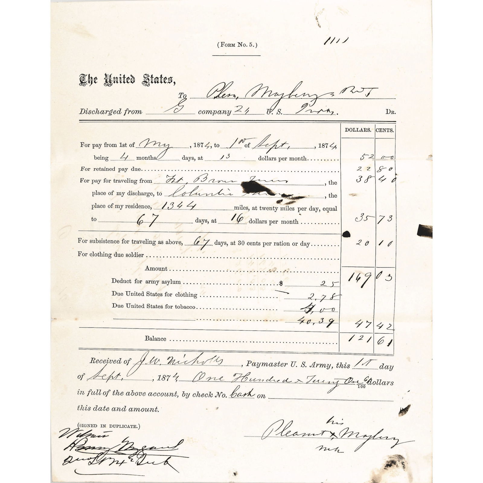 1874-DATED PAIR OF INDIAN WARS