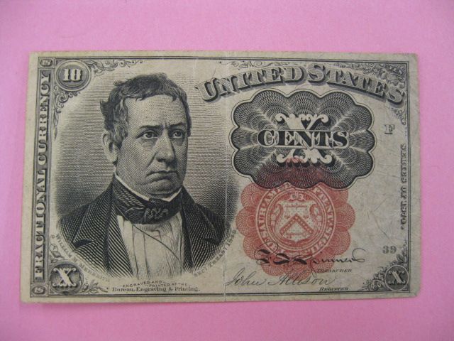 1874 U.S. Fractional Currency Ten