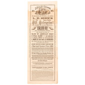 1875 L.D. SINE, ST. LOUIS LOTT