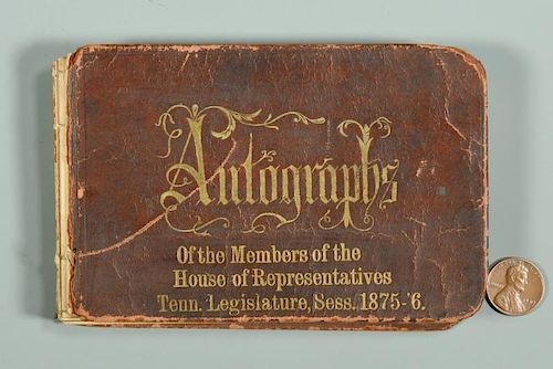 1875 TN HOUSE MEMBERS AUTOGRAPH