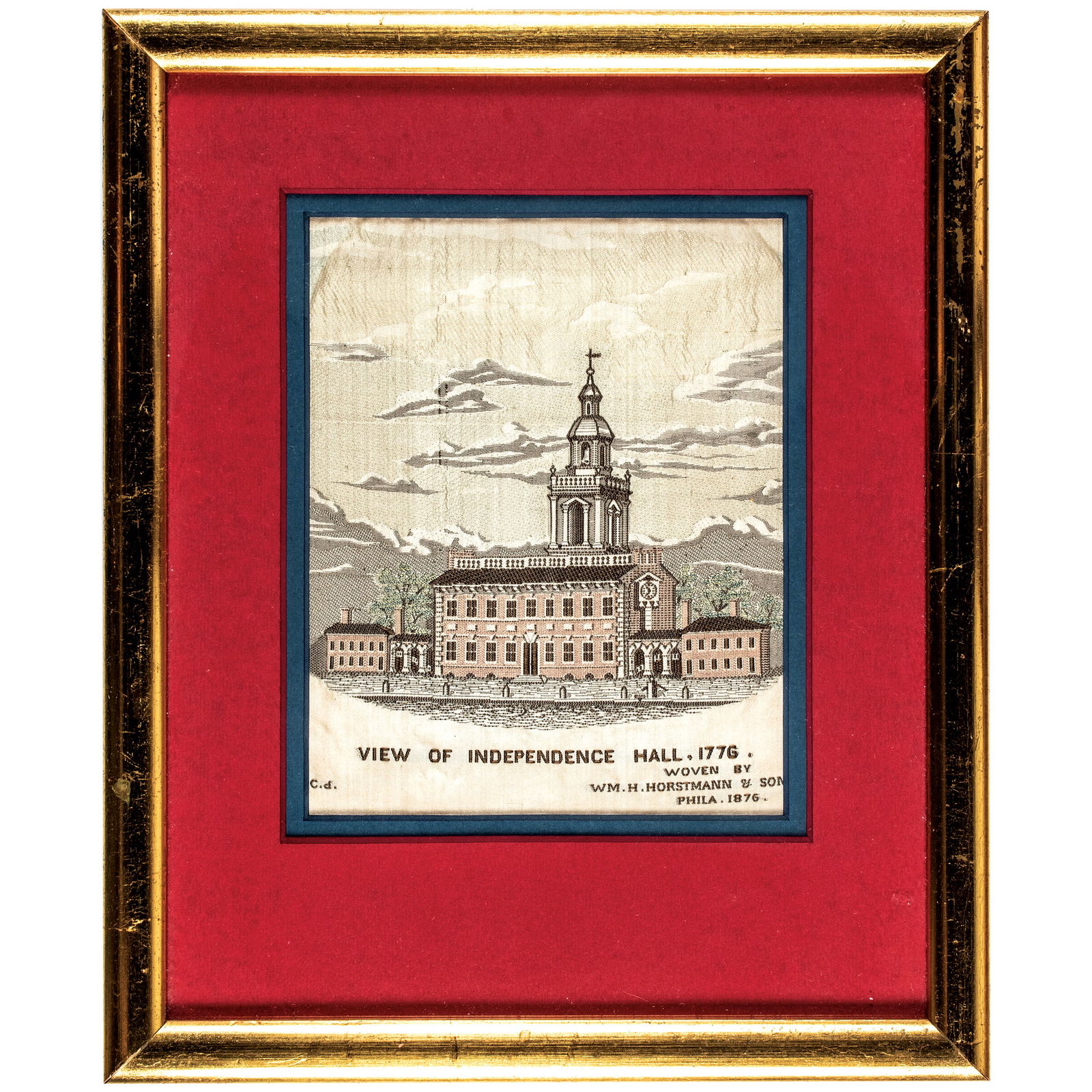 1876 CENTENNIAL EXHIBITION SILK: