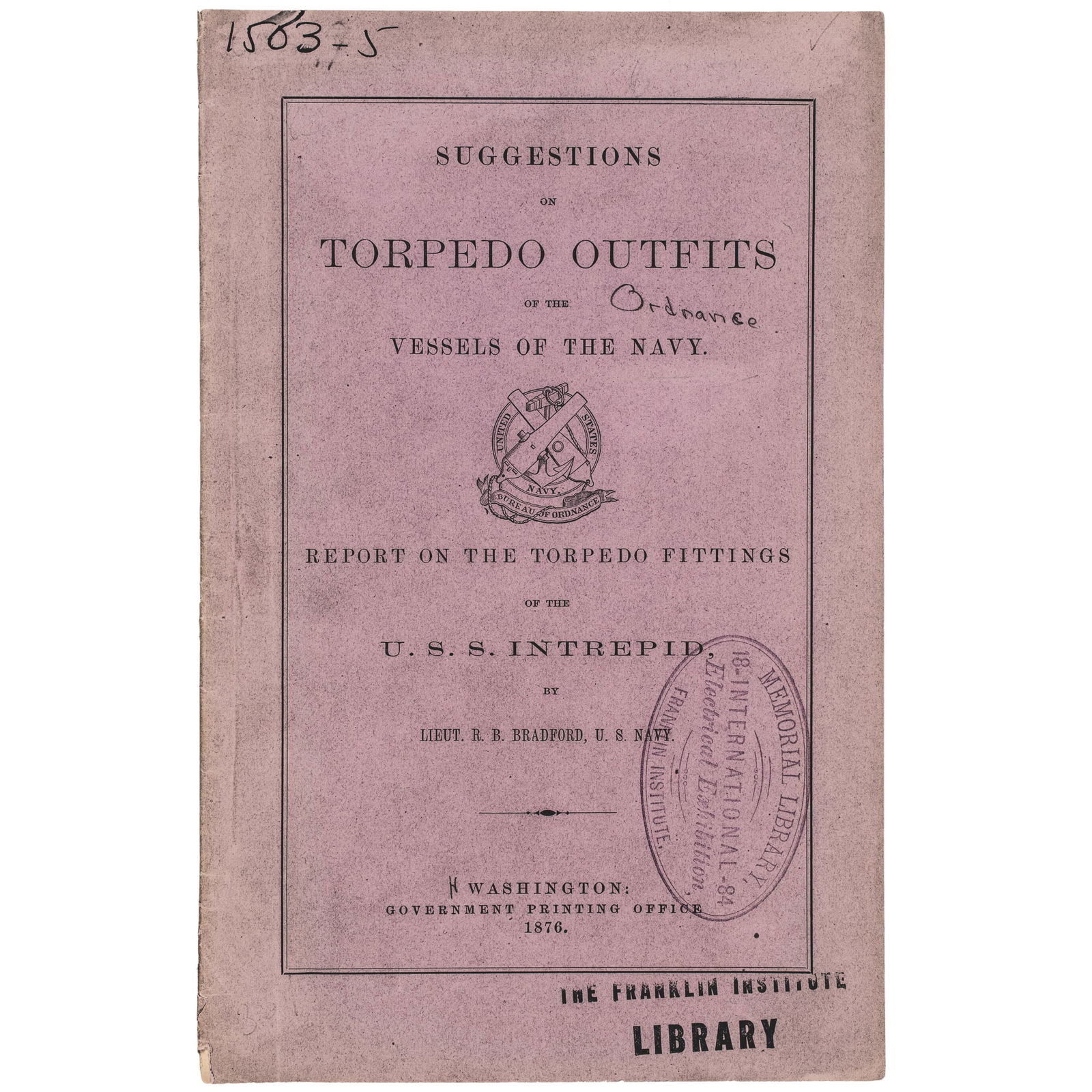 1876 FIRST EDITION, TORPEDO OUTFITS