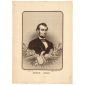 1876 WOVEN SILK PORTRAIT OF AB