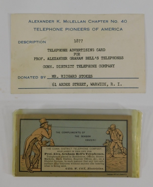 1877 ALEXANDER GRAHAM BELL TRADE