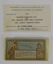 1877 ALEXANDER GRAHAM BELL TRA