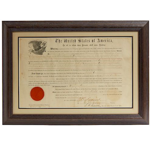 1877 PRESIDENT GRANT LAND