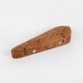 1878 CARVED PINE FOLK ART FIDD
