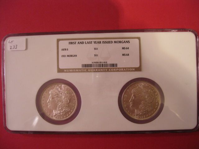 1878-S and 1921 U.S. Morgan