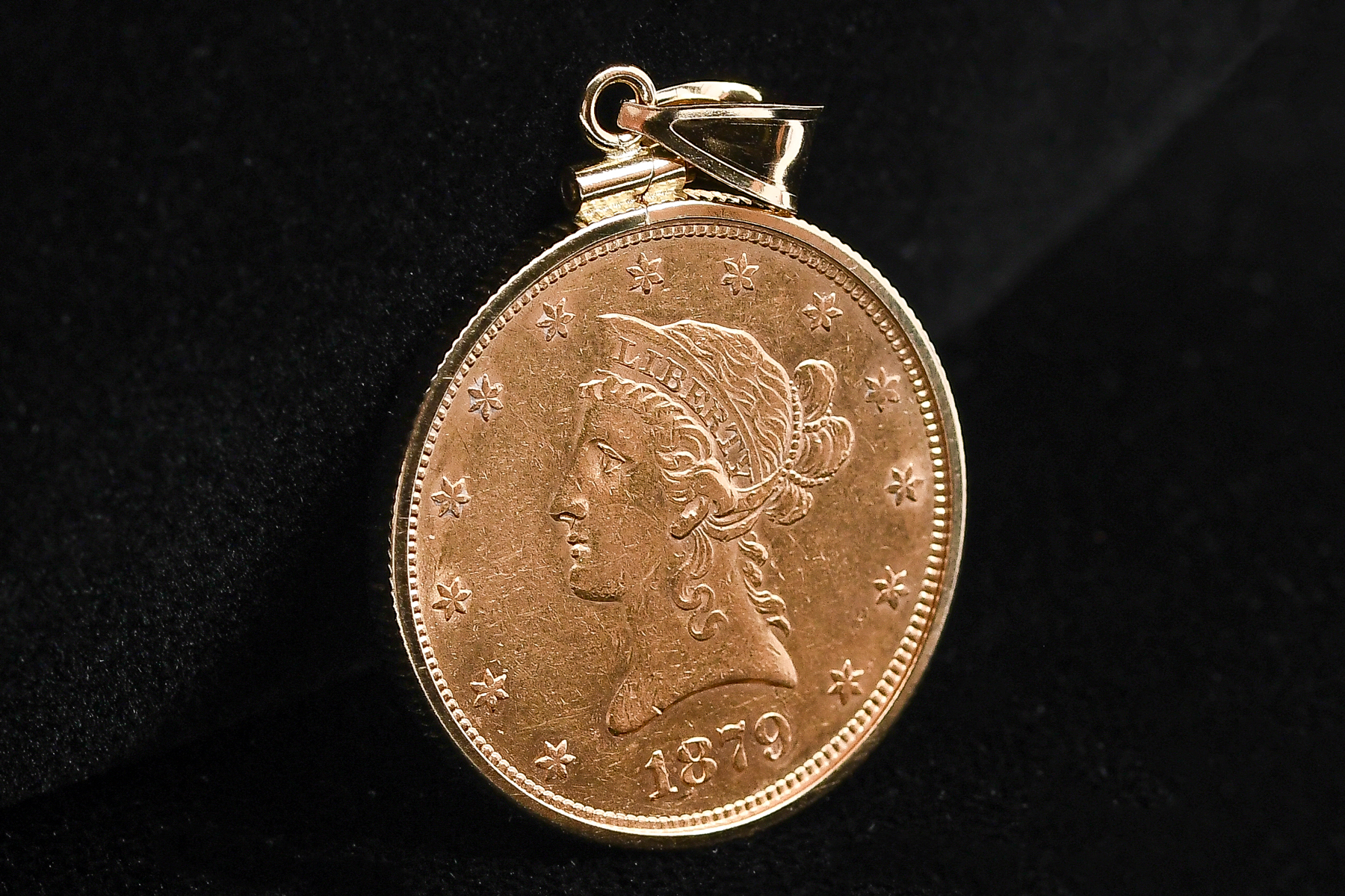 1879 CORONET EAGLE $10 GOLD COIN IN