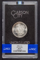 1880 CC MORGAN SILVER DOLLAR (