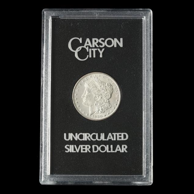 1880-CC MORGAN SILVER DOLLAR BU, in