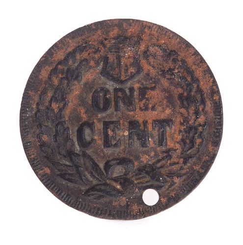 1880 INDIAN HEAD CAST IRON WINDMILL