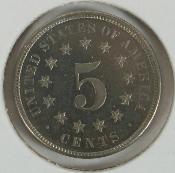 1880 Shield Nickel XF/AU