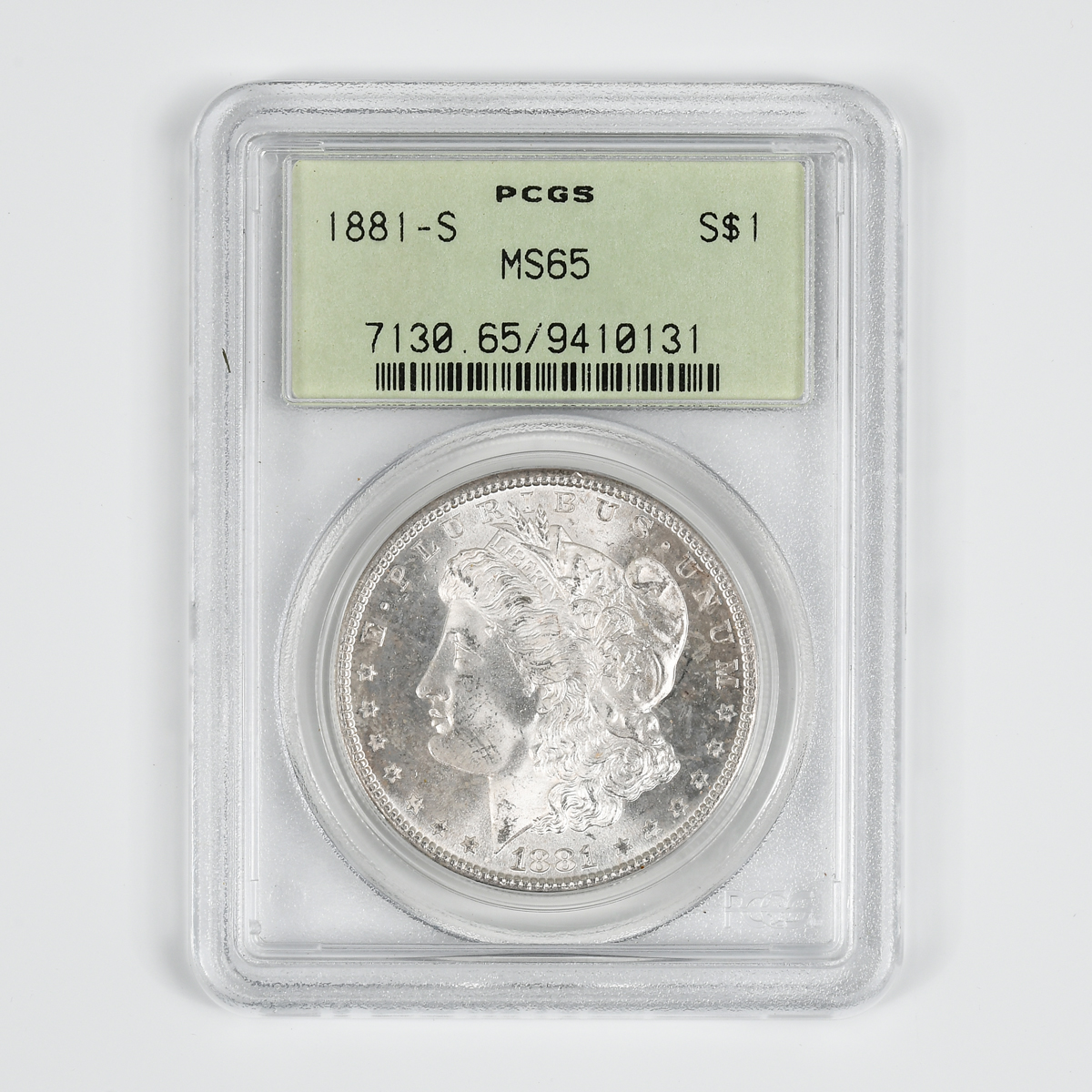 1881 $1 MORGAN SILVER DOLLAR PCGS