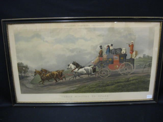 1881 Coaching Engraving ''Three