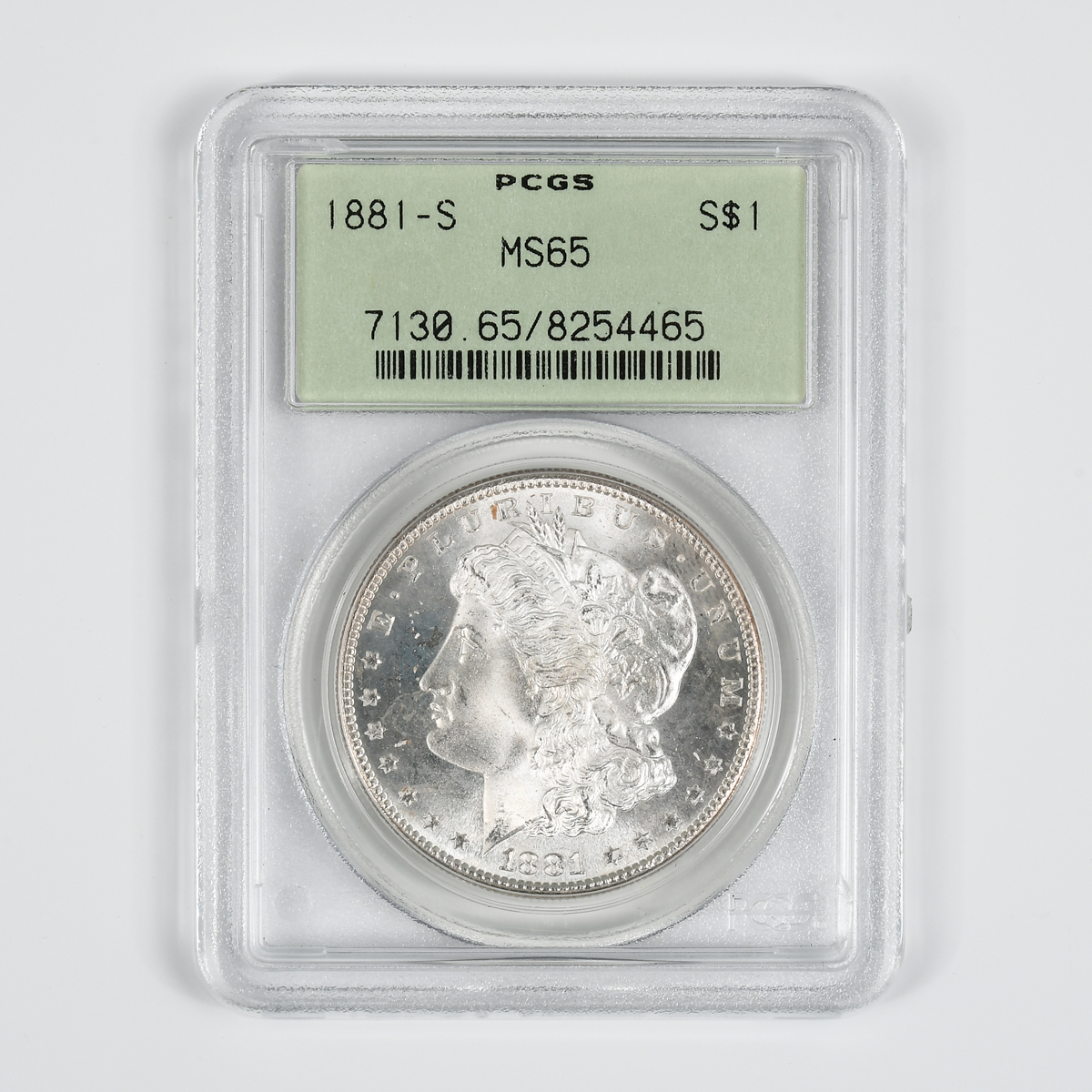 1881-S $1 MORGAN SILVER DOLLAR PCGS