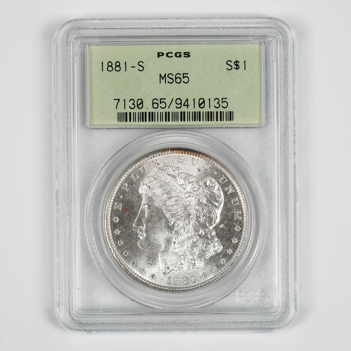 1881-S $1 MORGAN SILVER DOLLAR PCGS