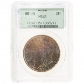 1881-S MORGAN PCGS MS65 - PQ T
