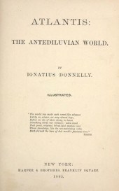 1882 ATLANTIS THE ANTEDILUVIAN