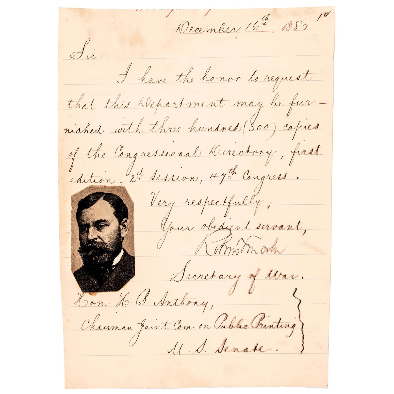 1882 ROBERT TODD LINCOLN