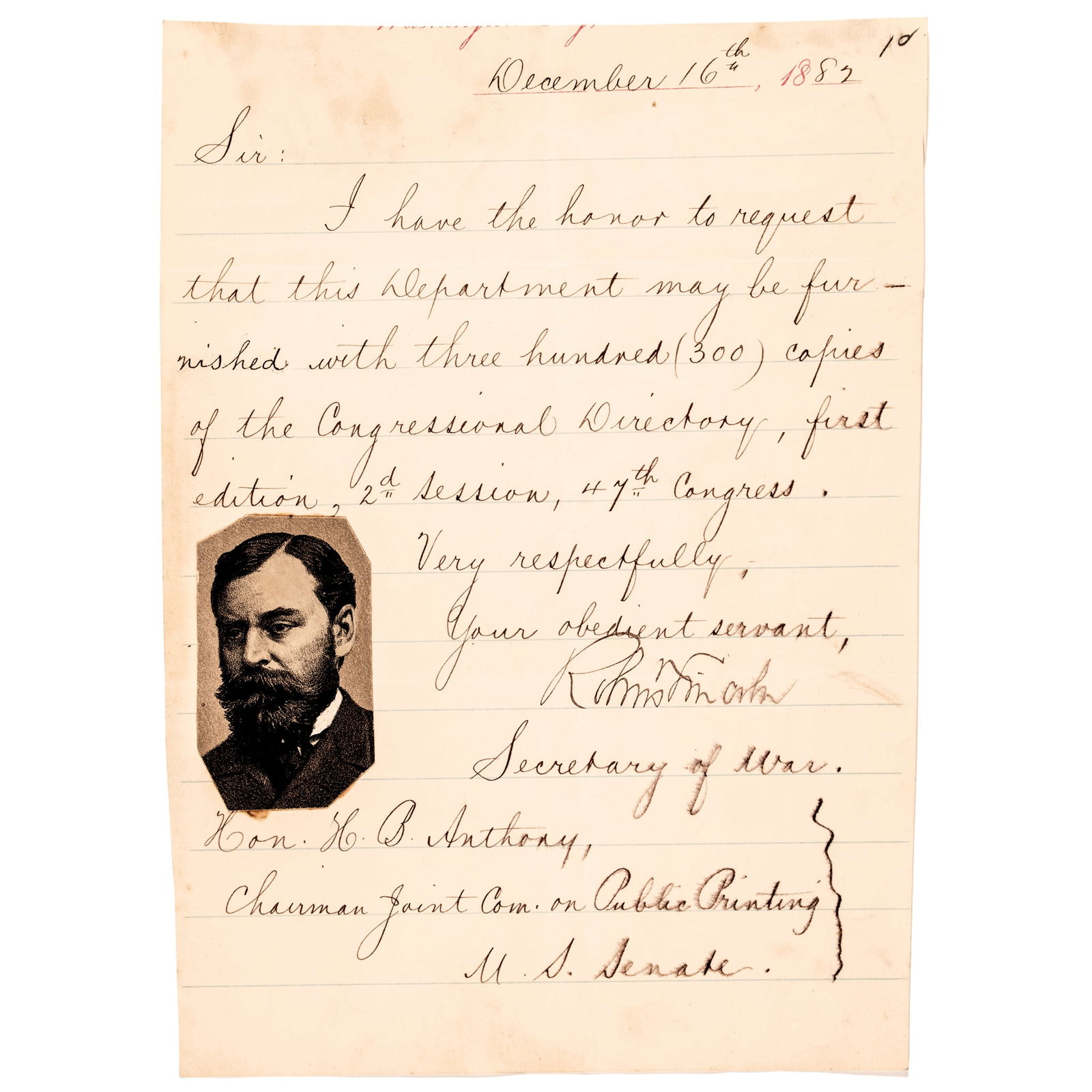 1882 ROBERT TODD LINCOLN