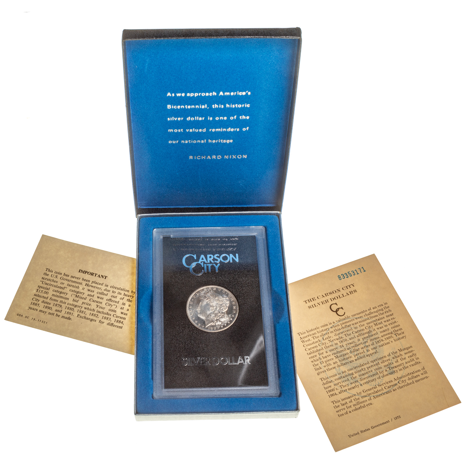 1883-CC MORGAN DOLLAR GSA HARD PACK