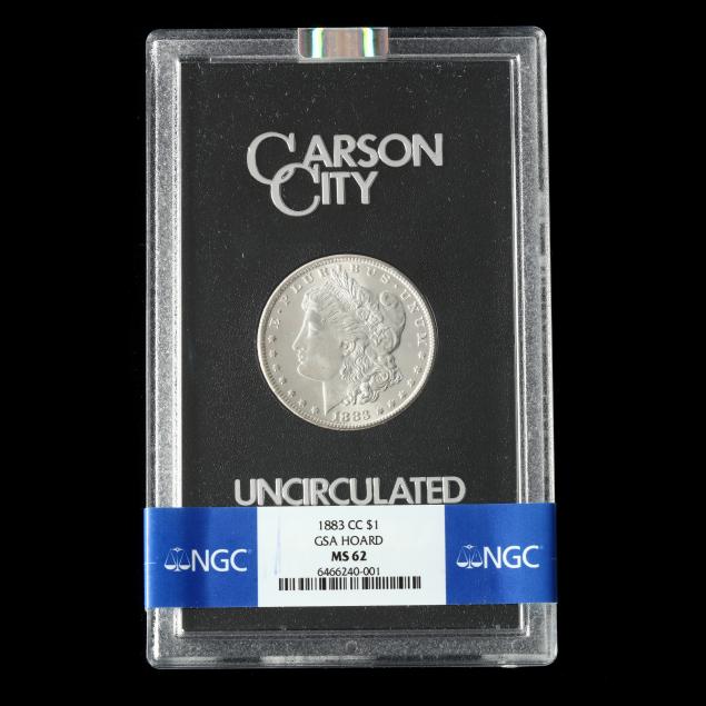 1883-CC MORGAN SILVER DOLLAR, NGC