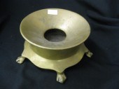1884 Brass Spitoon footed 8''